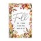 Stylish Fall Script Phrase Autumnal Foliage Plants Wall Plaque Art